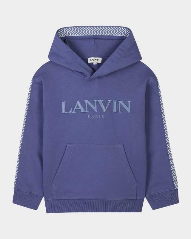 Boy's Embroidered Logo-Print Hoodie, Size 8-